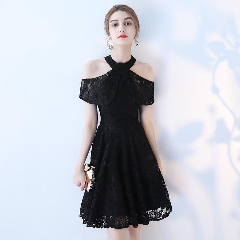 

Evening dress Spring new birthday party slim dress Student small dress XS