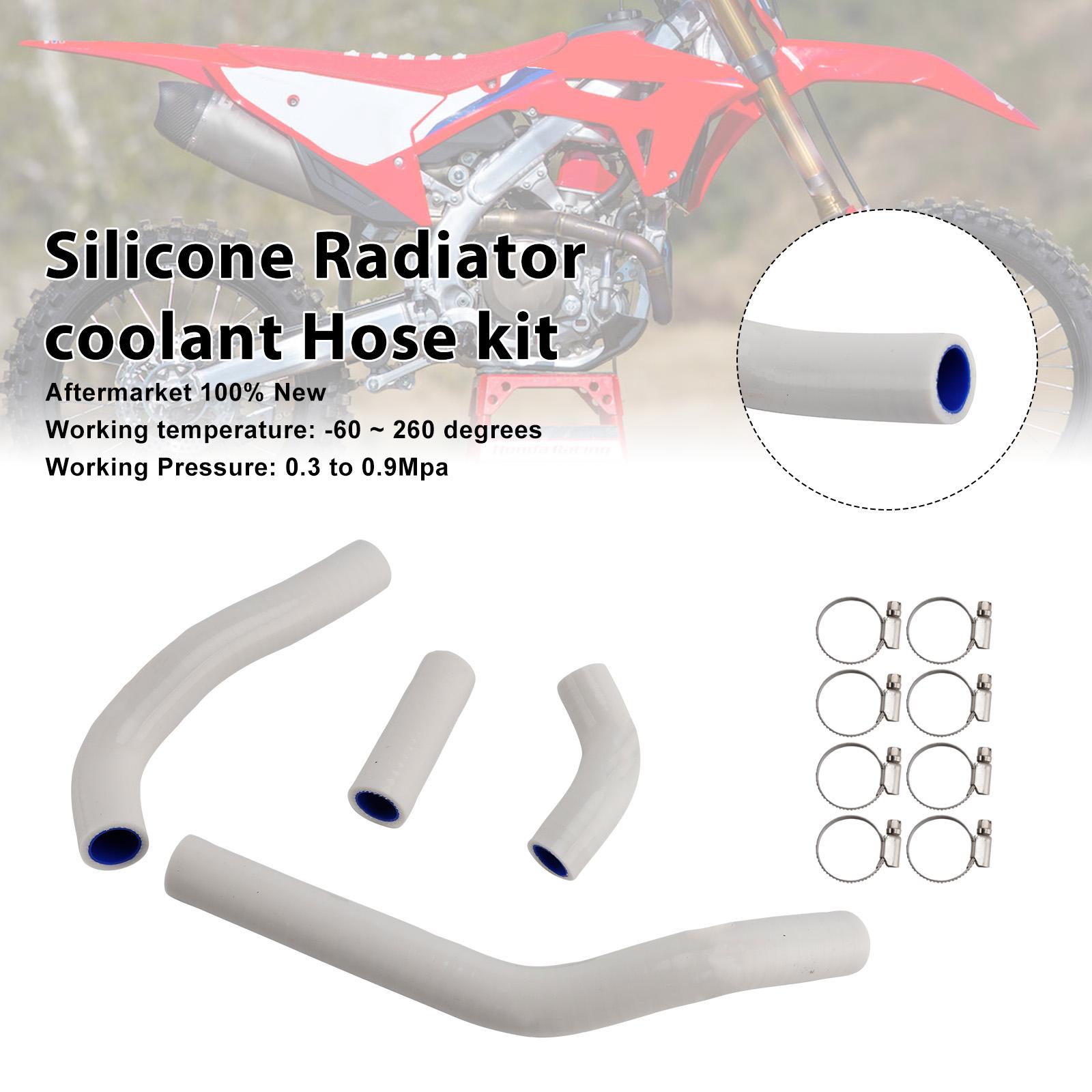 

Silicone Radiator coolant Hose kit Fit For Honda CRF450R RX RWE 21-25 White