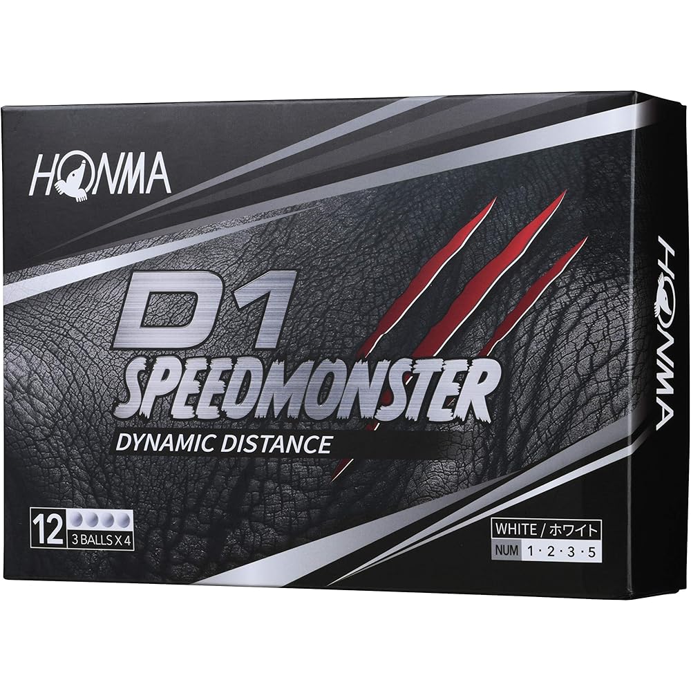 

Honma D1 Speed Monster Golf Balls 12 Pack BT2003