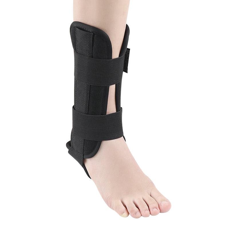 Ankle Stabilization Strap Adjustable Brace Composite Fabric Ankle and Foot Sprain Immobilization Splint Orthotic Adult Use S чёрный