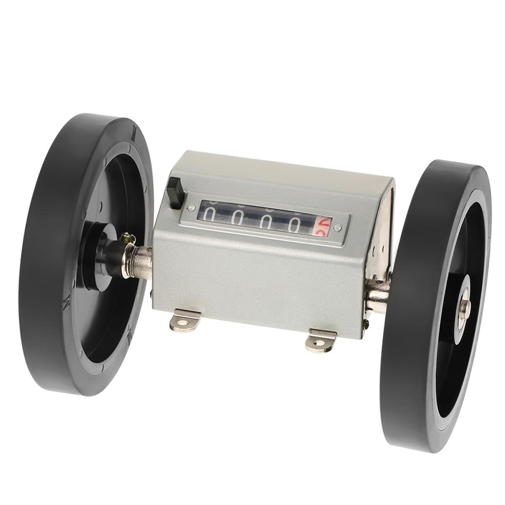 Digital 5-digit Rolling Wheel Counter 0- 9.9 Counting Range Roll Type Length Counter . Speed 350 Rpm Rolling Wheel Measuring Counter with Reset f