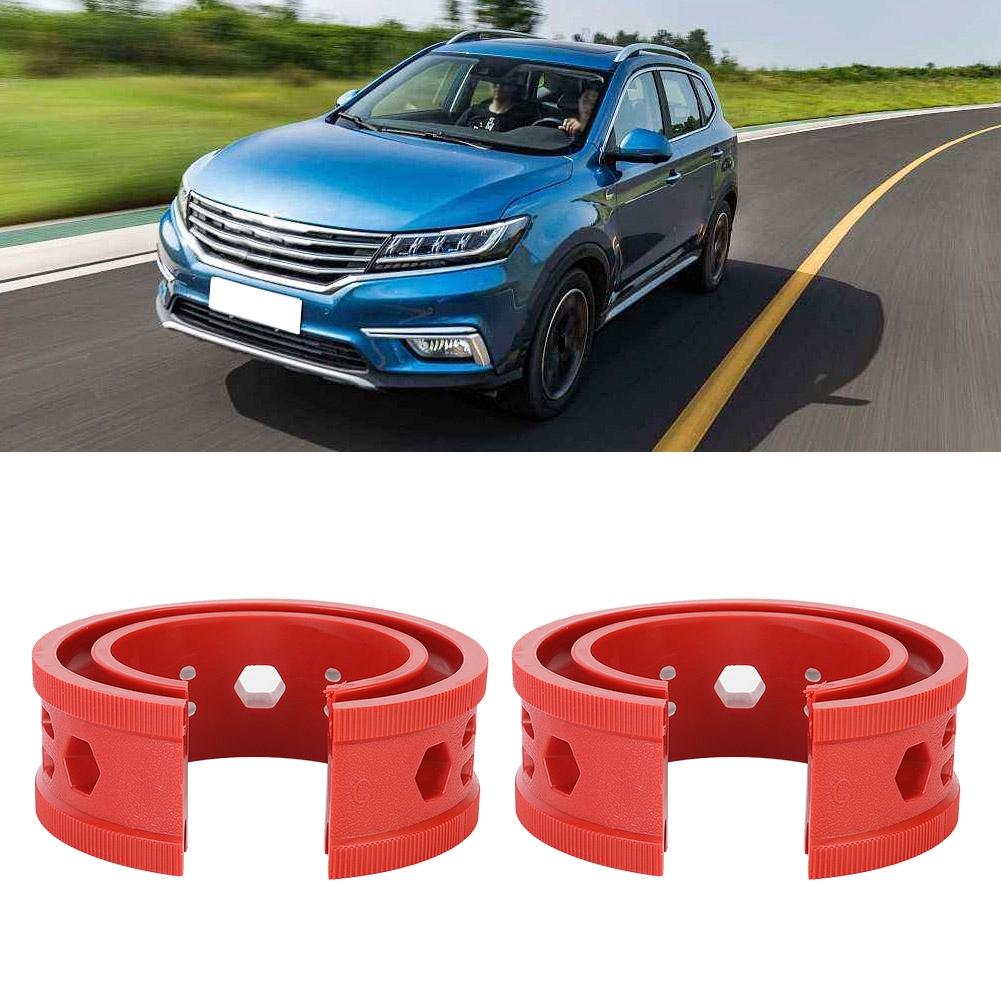 Sada 2 ks SEBS Červené tlumiče Tlumiče Tlumič Lepidlo Dorazy Pružiny Nástroj pro údržbu auta (C)