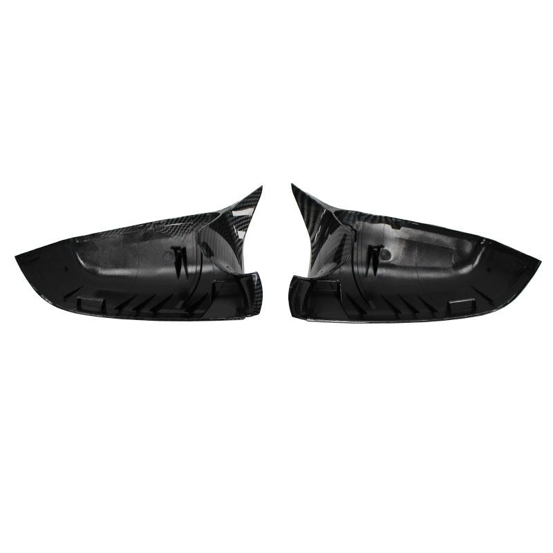 Carbon Fiber Look Black Car Rearview Side Mirror Cover Caps For BMW 5 6 7 Series F01 F02 F03 F04 F06 F07 F10 F11 F12 F13