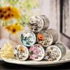 Alideco Masking Cute Retro Floral Collage Washi Adhesive Wide Stylish Masking Stickers 6-Pack Tape, Tape, Width, DIY, Tape, (qihuamanying)