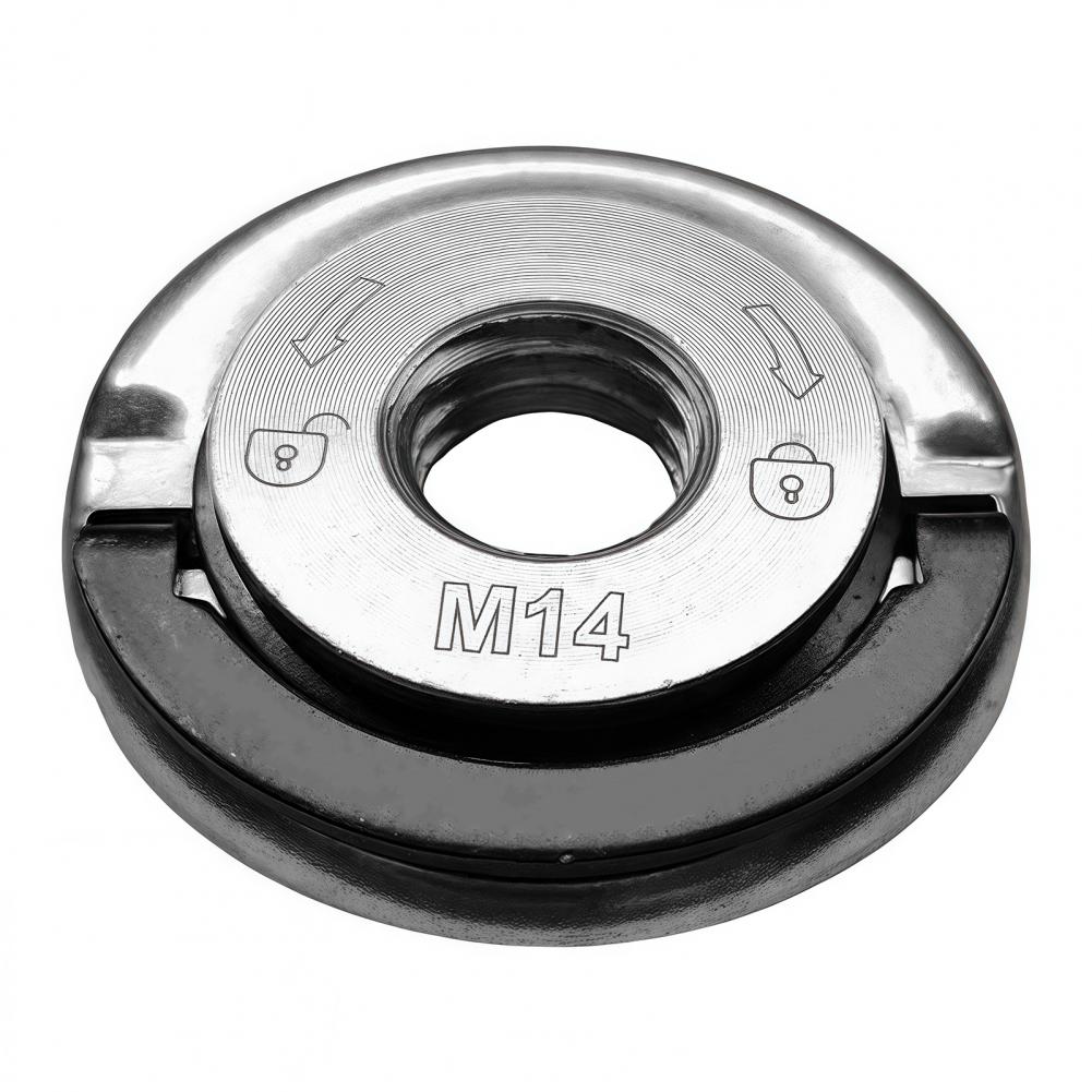 Angle Grinder Flange Nut M14 Threaded Flange Locking Nut Angle Grinding Tool Flange Nut M14 Quick Release Locking Parts