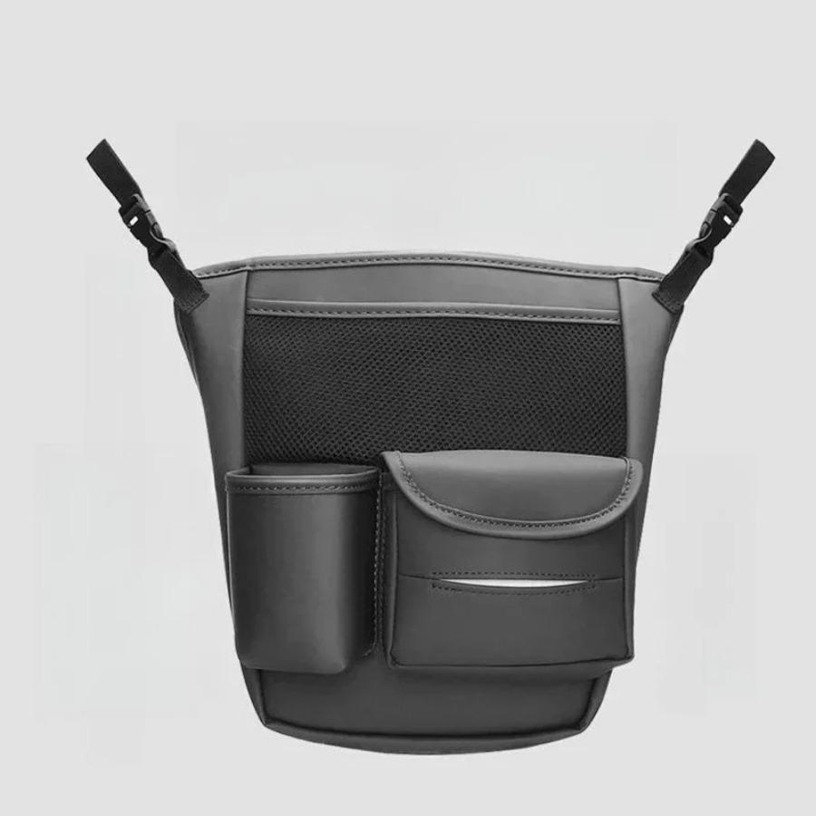 Vehicle Seat Gap Hanger Organizer Large Capacity Storage Bag Handbag Holder Between Seats Including Tissue and Cup Pockets