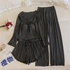 Women's Four-Piece Camisole Pajama Set with Built-in Bra, All-Season Modal Sleepwear