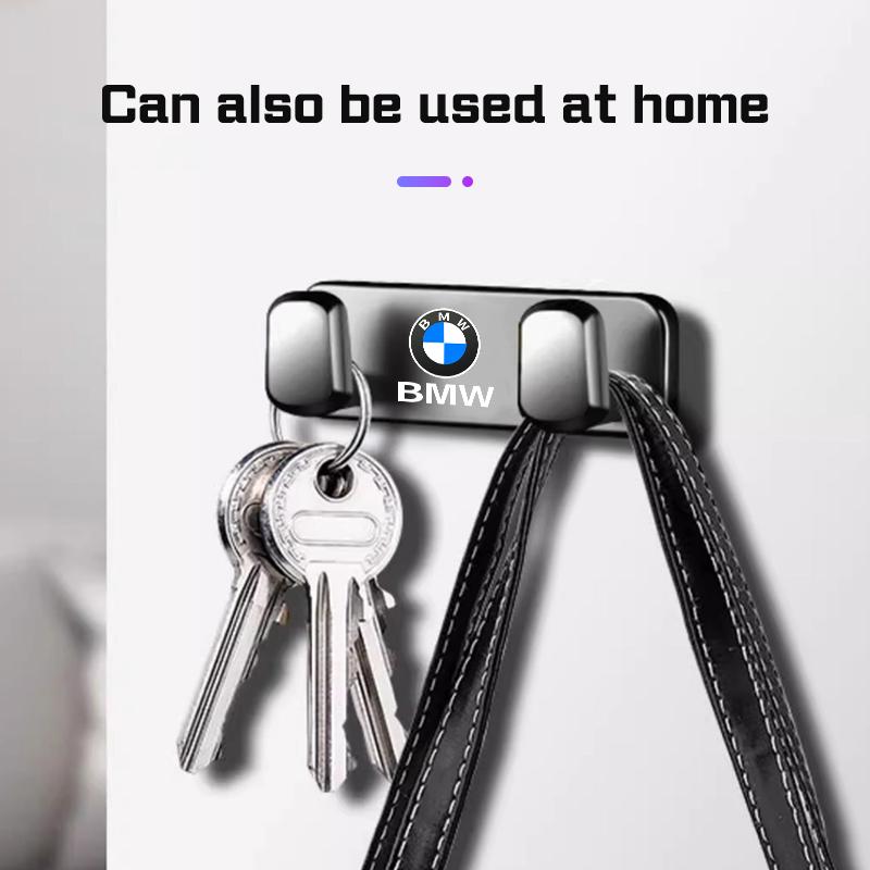 EBGU9 Adhesive Car Dashboard Hook For BMW X1 X3 X5 X6 X7 1 3 5 6 7 Series E70 E91 E87 F40 F48 G20 G30 Alloy Vehicle Hook Hanger Keys