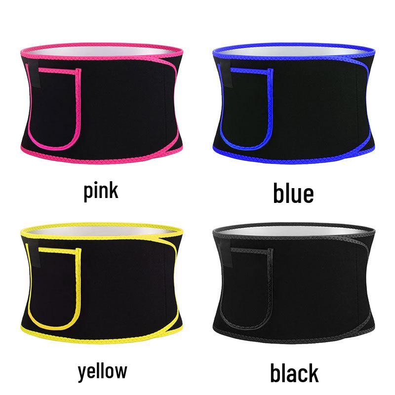 Silver Ion Waist Belt: Fitness & Yoga Sweat Wrap for Running and Fat Burning