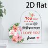 2D Flat Mother'S Day Gift | Commemorative Acrylic Plaque Display Sign from Daughters & Sons To Moms, Stepmoms, Foster Moms, Mothers-In-Law, Bonus Moms