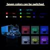 Touch seven color gradient truck 3D night light, creative desktop and bedroom atmosphere light, room decoration light