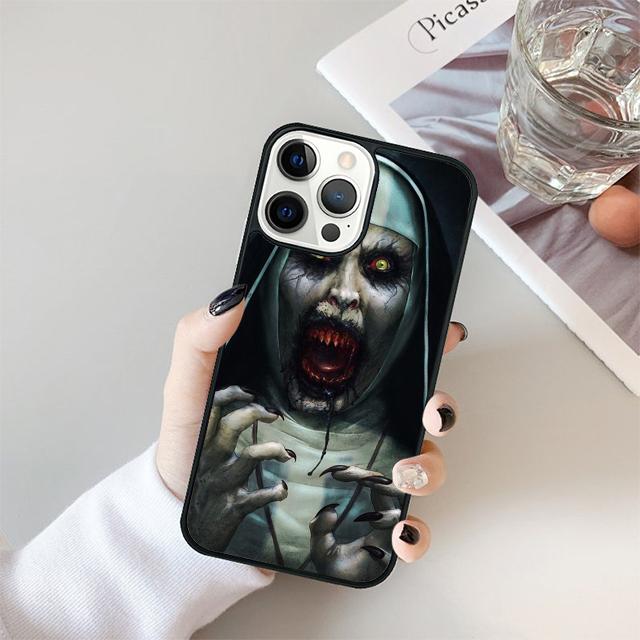 Horror Nunn Scary Phone Case Cover For iPhone 17 Air 15 16 14 13 12 Pro Max 11 Pro Max Plus Coque Shell