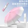 High value gradual change girls sun umbrella sun protection UV protection automatic umbrella dual-purpose male parasol rainstorm