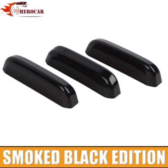 Front Bumper Grill Grille Light Cover For Ford Raptor F150 -25 Smoked Black