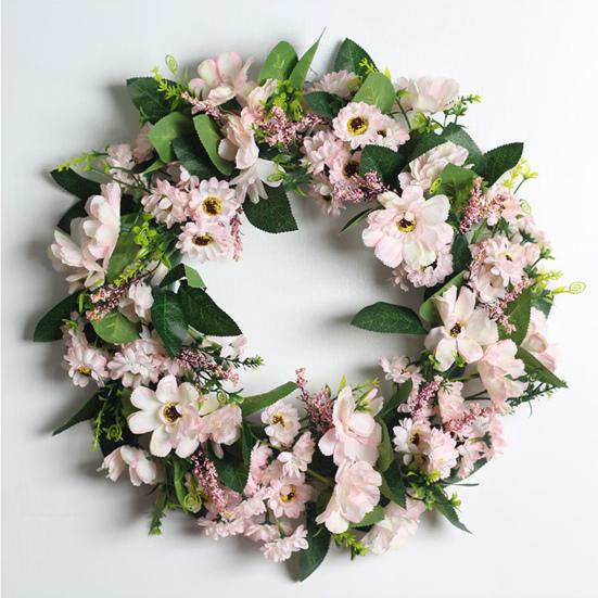 Exquisite Rose Wreath Easy To Clean Environmental Friendly Bright Colors