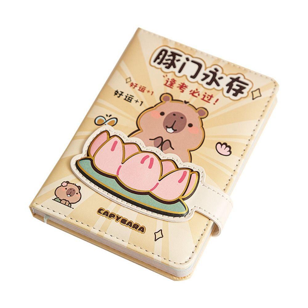 Handbook Capybara Notebook 80pages Notepad Memorandum Portable Memo Reminder Paper  School Supplies