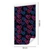 Neon Glitter Hearts Wallpaper Black and Navy Blue 50x1000
