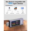 Type-C/USB Tester DC 4-30V Multi-function Digital Voltage Ammeter Power Meter Type-c Cell Phone Fast Charger Capacity Tester