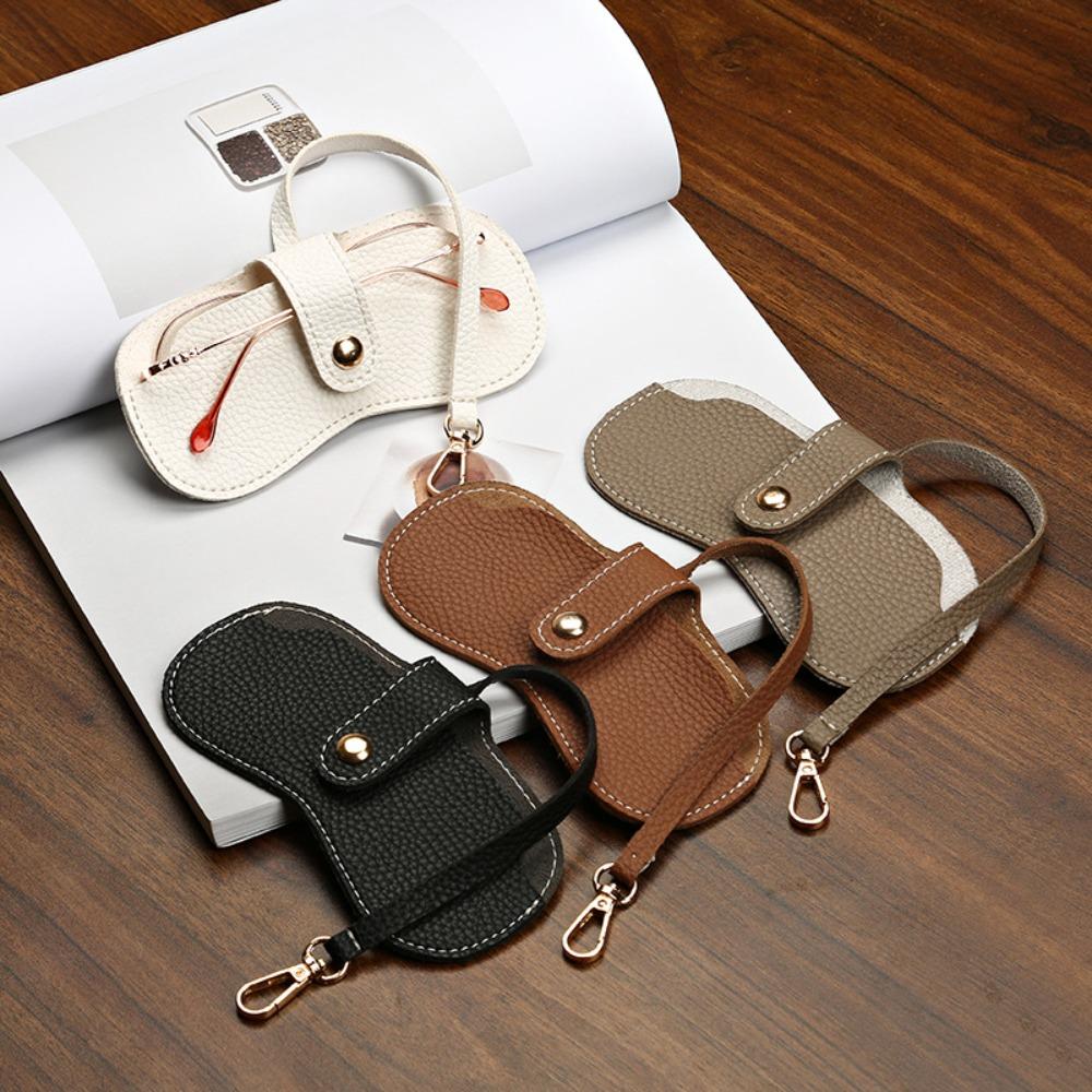 

Eyewear Protector Case PU Leather Glasses Bag Solid color Sunglasses Eyeglass Bag Male