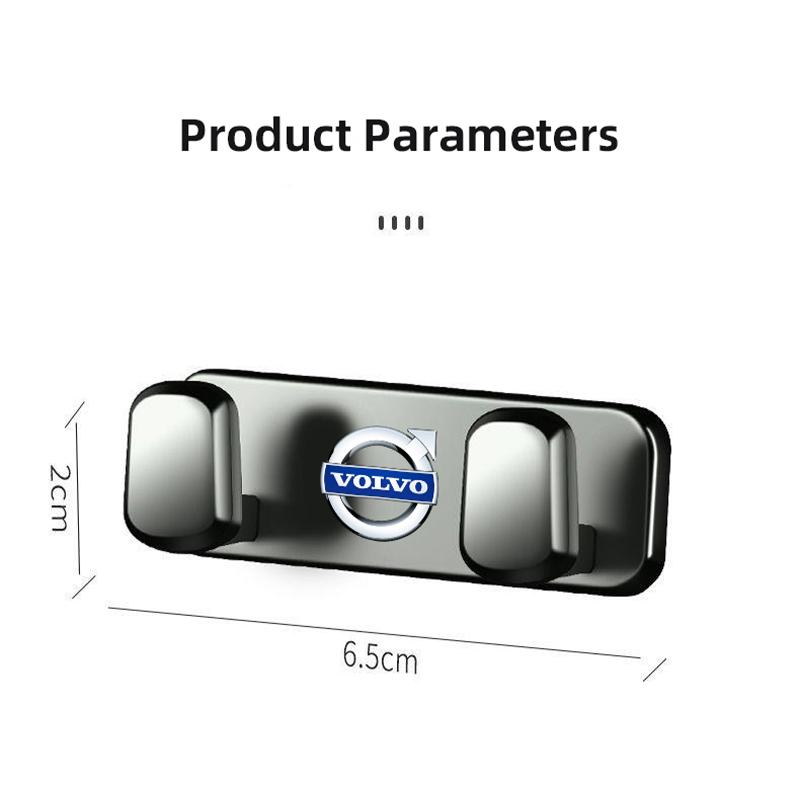 Car Metal Hooks Organizer Mini Storage Hook Accessories For Volvo XC60 XC40 V70 XC90 V40 SC60 190h R XC 40 S60 V60 C30 V50 S90