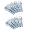 10PCS Black/silver Cone Shape Tapered Wheel Bolts Locking Screws M14X1.25 M12X1.5 M12X1.25 M14 X1.5 For BMW Golf E91 G30 PEUGEOT