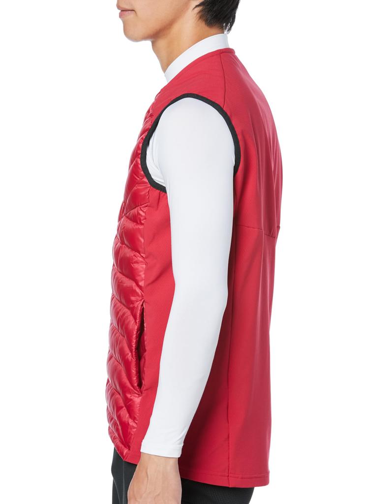 Mizuno Techfill Hybrid Training Cold Ski Patrol Size M Vest, Protection, Moisture-Wicking, Heat-Retaining, Washable, 32MEA537, Red,