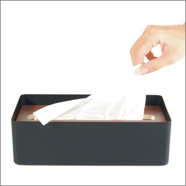Yamazaki Jitsugyo Tissue Case Lin L of <L> ([Set 2], Brown)