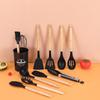 12-Piece Non-Stick Silicone Kitchen Utensil Set with Wooden Handles