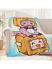 CARTOON L-Lanky-Box-X Decke Warmer Komfort Weiche Plüschdecke für Sofa Wohnzimmer Büro Schlafzimmer Reise Geschenk