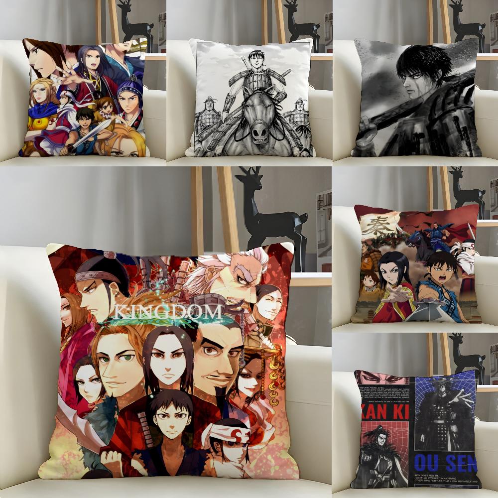 Comic Cartoon Kingdom K-Kingudamu 3 Pillow Case Natural Linen Pillow Case Double-Sided Decor Sofa Pillowcase Home Decor