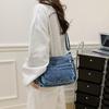 Denim Crossbody Bag for Women, Simple and Casual Storage Single-shoulder Bag, Fashionable Tote Bag