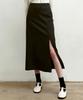 Nigaennikol H-Line Slit Skirt_Black