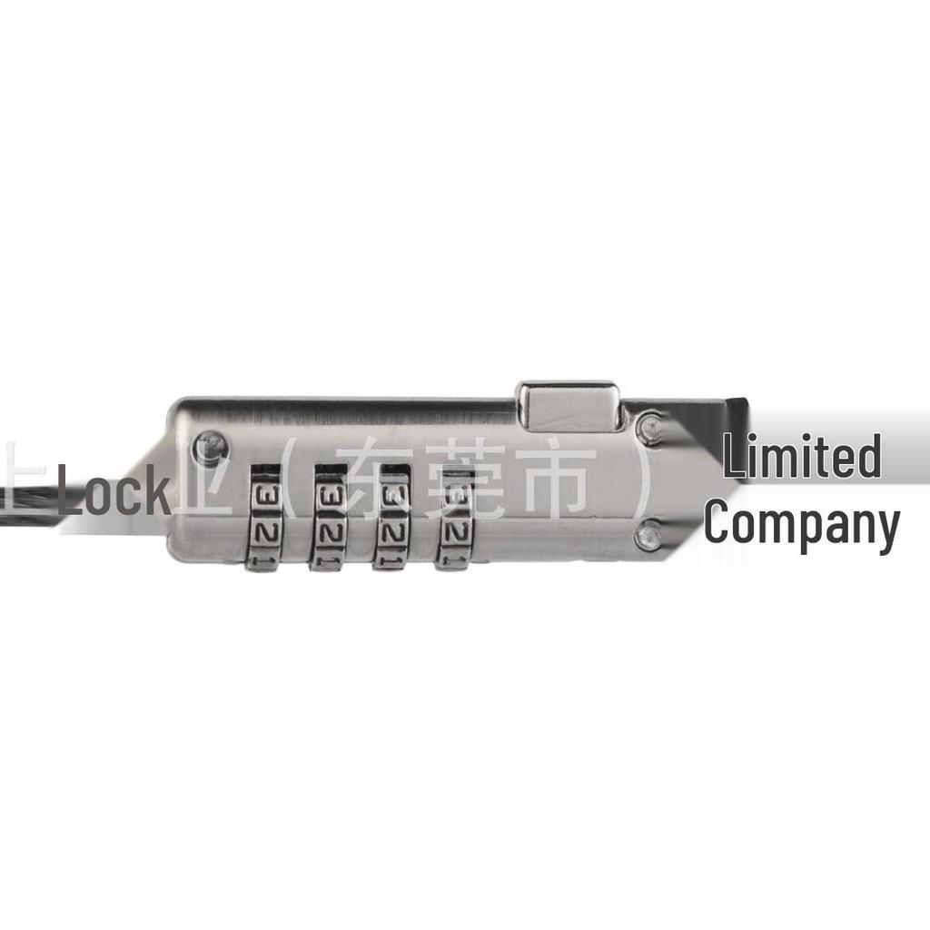 Laptop-Kabel-Schloss aus Zinklegierung mit Zahlenschloss und 6x2,5mm Schlossloch