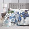 Keroro Gunsou Frog Super Warm Blanket  Decorative Plush Throw Blanket Aesthetic Couch Chair Flannel Bedspread Sofa Bed Cover