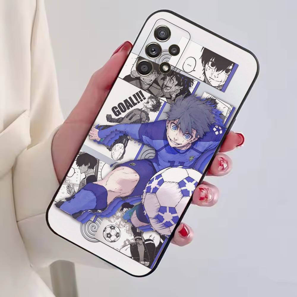 

Anime B-Blue L-Lock Phone Case Black Silicone Soft For Samsung S25,S24,S21,S22,S23,S30,Ultra,S20,Plus,Fe,Lite Samsung S24fe