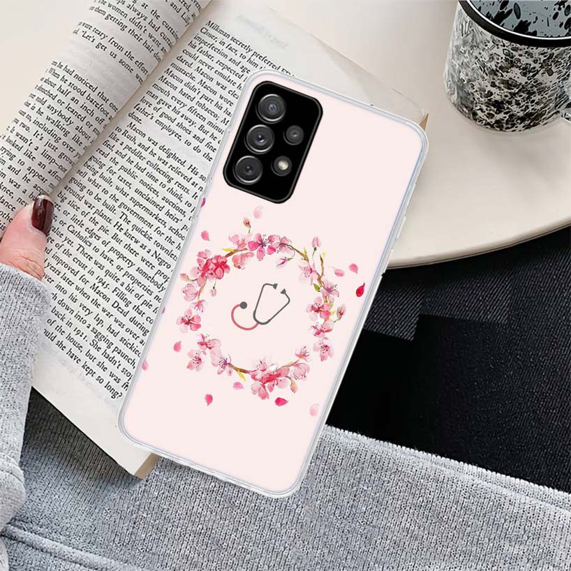 Nurse Medical Medicine Phone Case for Samsung Galaxy A17 A16 A15 A14 A13 A57 A56 A55 A54 A53 A37 A36 A35 A34 A33 A26 A25 A24 A23