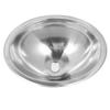 446x346x150mm RV 304 Stainless Steel Sink Oval Round Kitchen Hand Wash Bath Sink with 40mm Sewer