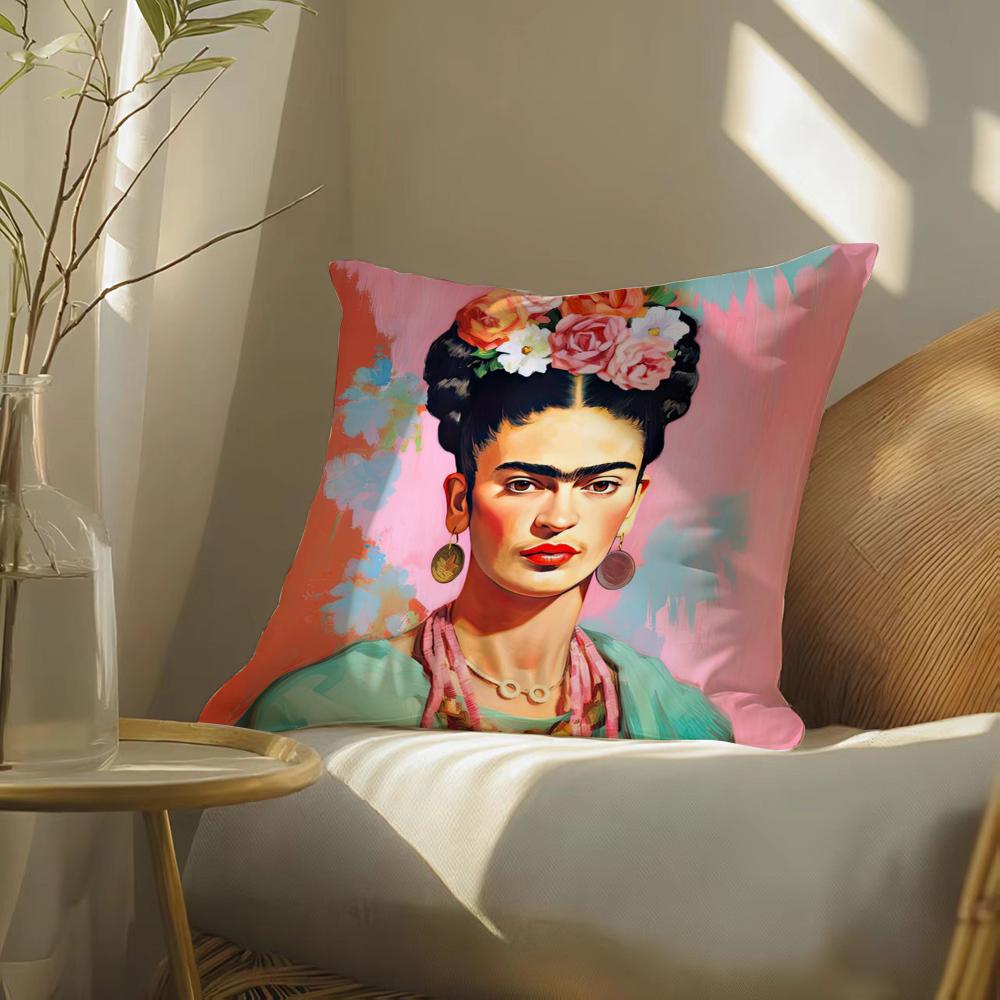 Federa per Cuscino con Stampa di Opere di Frida Kahlo per Divano del Soggiorno e Decorazione della Camera da Letto
