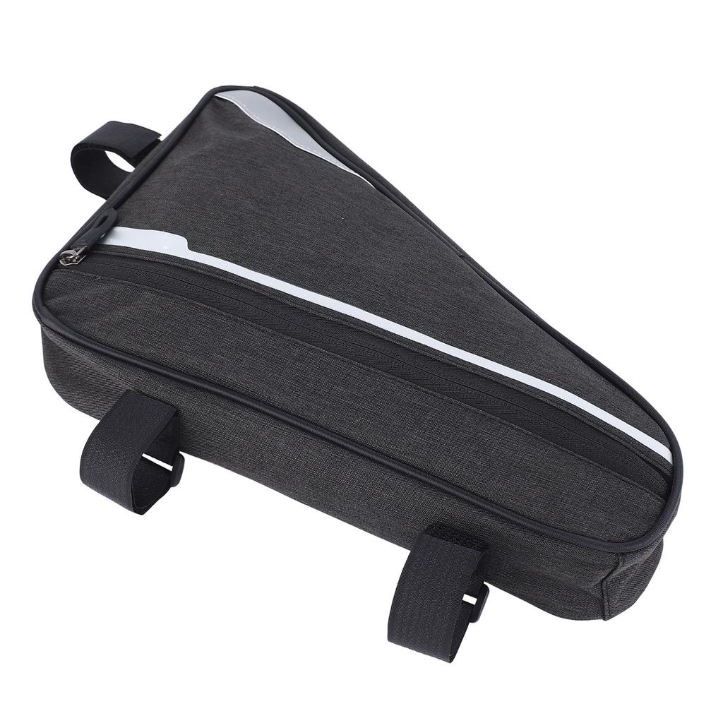 Bike Triangle Frame Bag 1.2L Polyester Fiber Waterproof Bike Under Top Tube Corner Pouch for