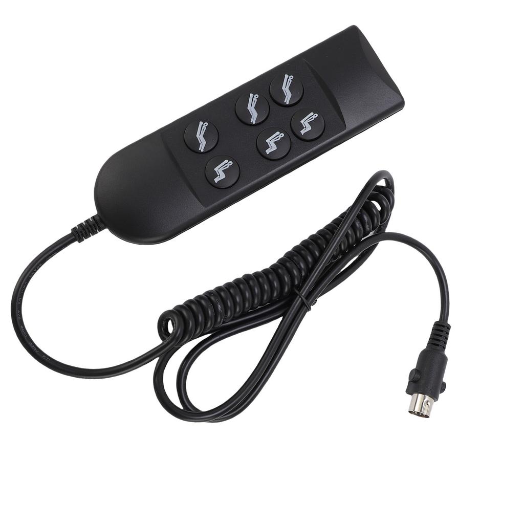 Lift Chair Controller 6 Keys Power Lift Sofa Chair Hand Control with 5 Pin Connector for 2 Motor Electric Recliner