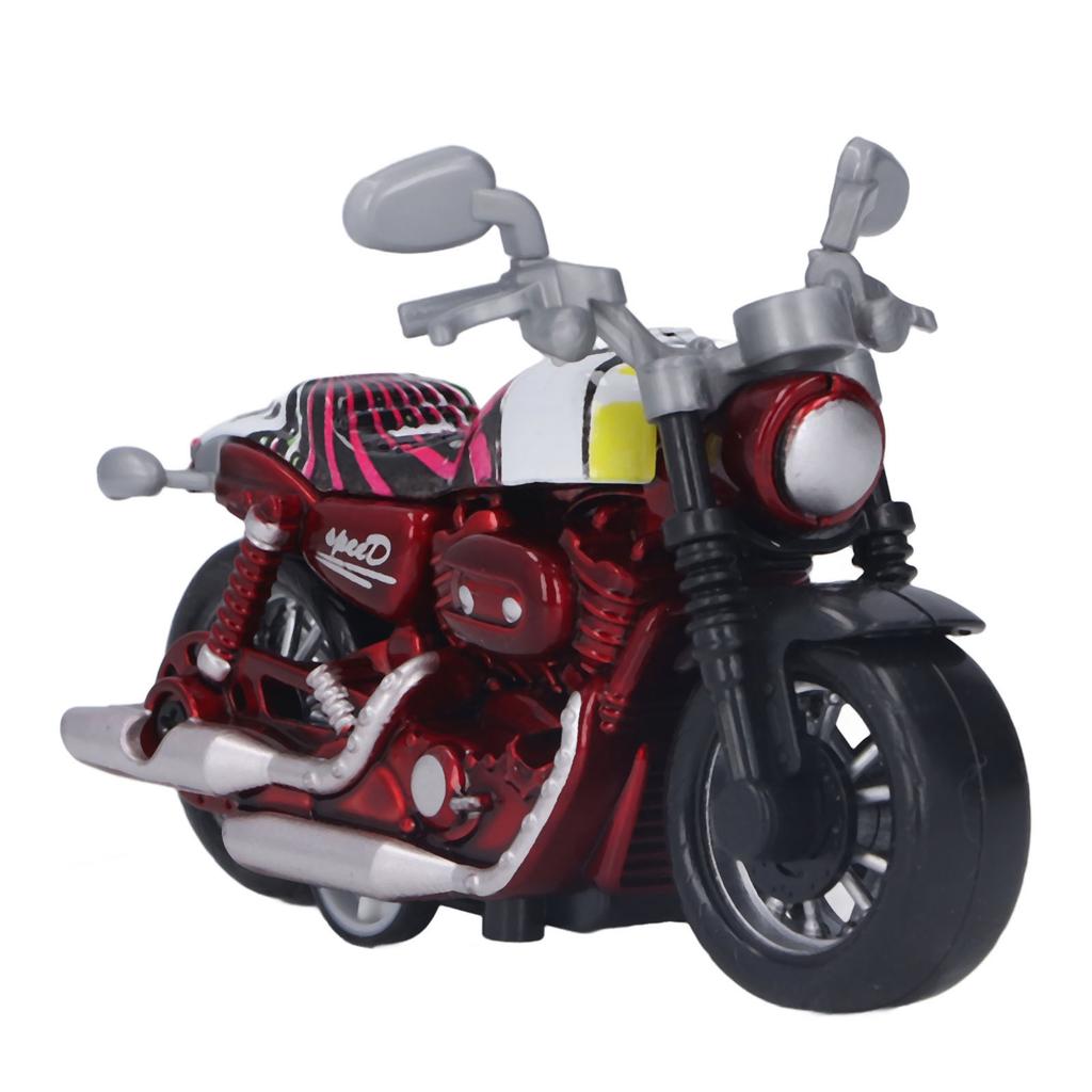 Model Mini Motocicletă Aliaj Simulare Înaltă Promovează Coordonarea Jucărie Motocicletă cu Tracțiune pentru Copii