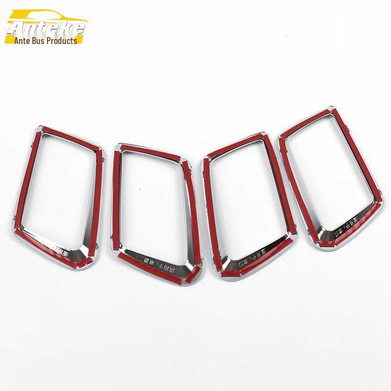 Electroplated Inner Door Handle Bowl Anti-Scratch Cover Decorative Sticker for Car