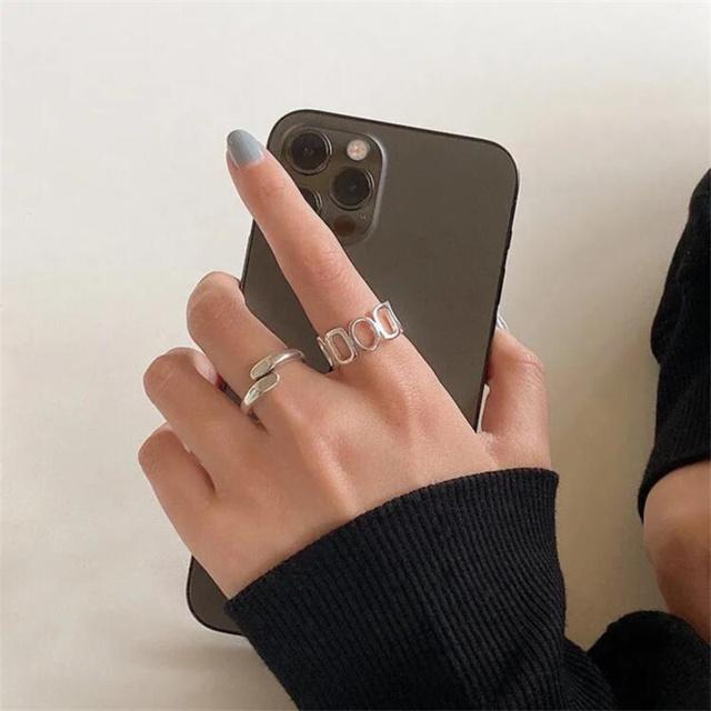 5PCS Elegante Vintage Silber Einstellbare Frauen Finger Nette Liebe Schmuck Hochzeit Party Geschenk für Mädchen Mode Hohl Herz ring Set