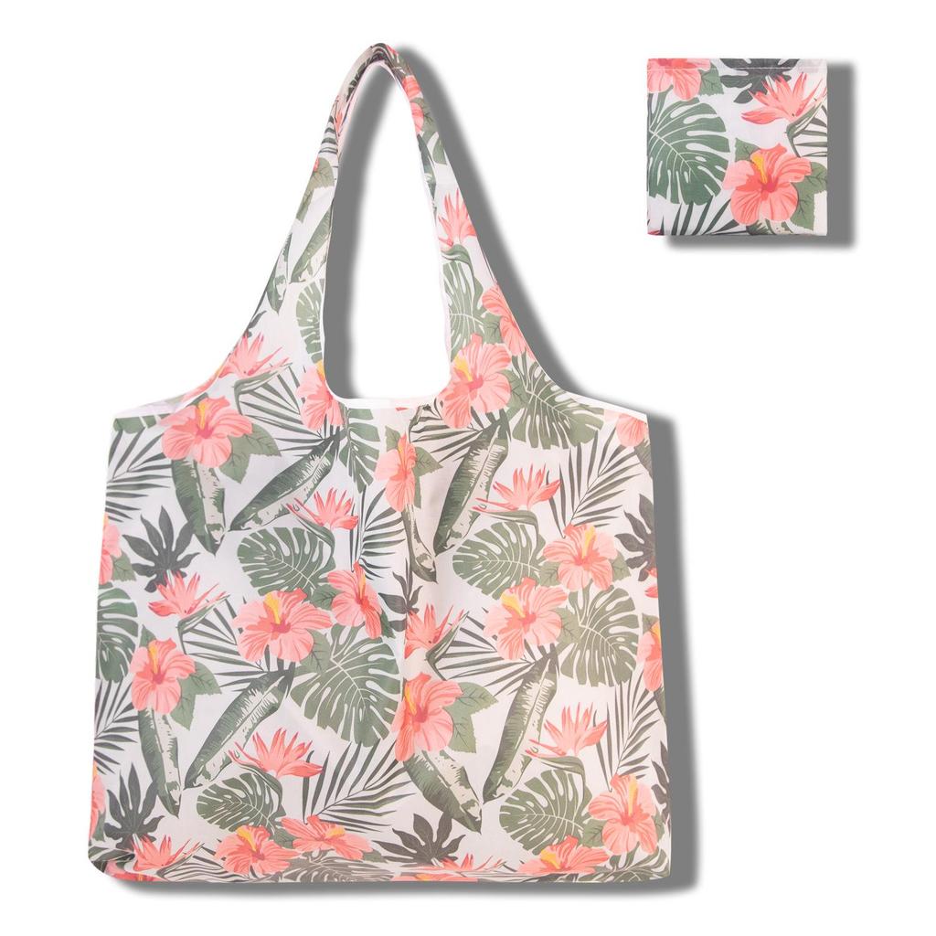 Eco-Friendly Large Capacity Foldable Tote Bag - Creative, Portable, Printed, and In Stock