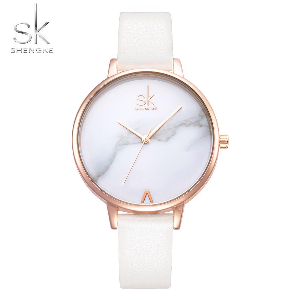 Damen Armbanduhr Weibliche Uhr Mode Einfach Marmormuster Quarz Uhr Armband Wasserdicht Damen Uhr 0039