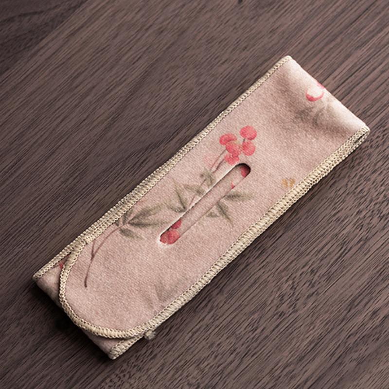 Chinese Style Kung Fu Tea Set Protective Cover Tea Ceremony Teapot Cover Bump-proof Teapot Outdoor Carrying Packaging Bag