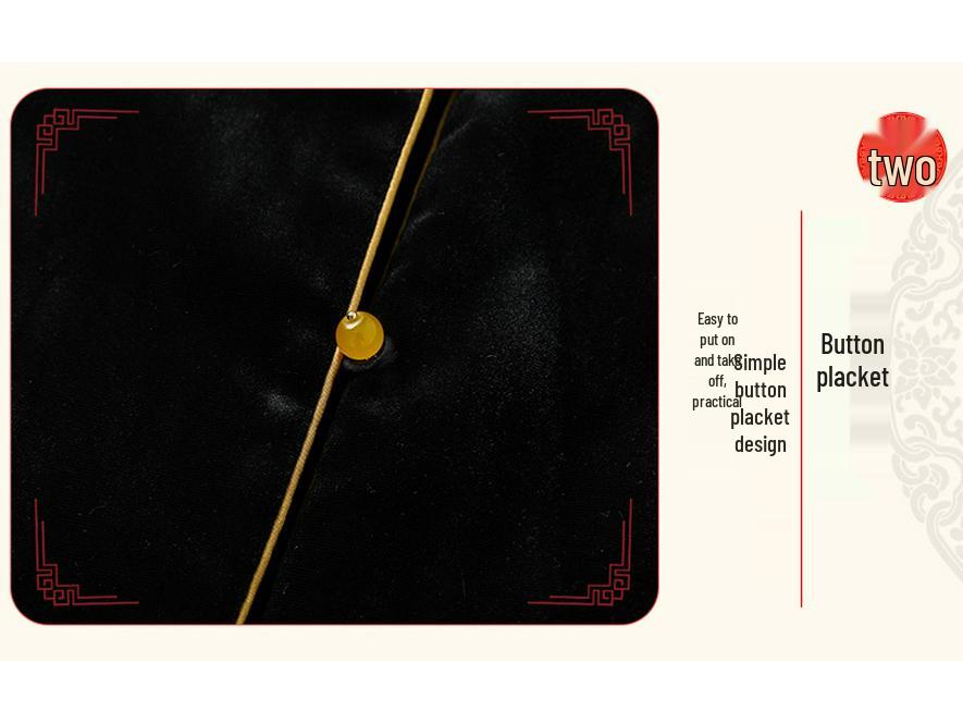 2025 Retro Chinese Style Silk Velvet Embroidered Jacket - Autumn/Winter Thickened Cotton Coat