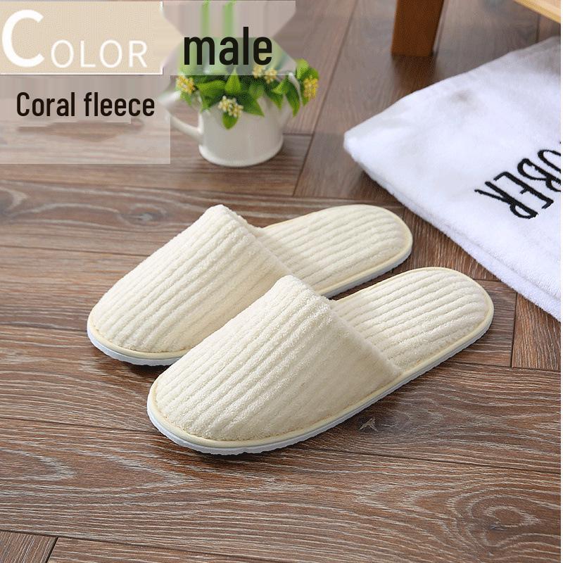 Star Hotel Bed & Breakfast Non-Slip Disposable Slippers - Customizable Logo