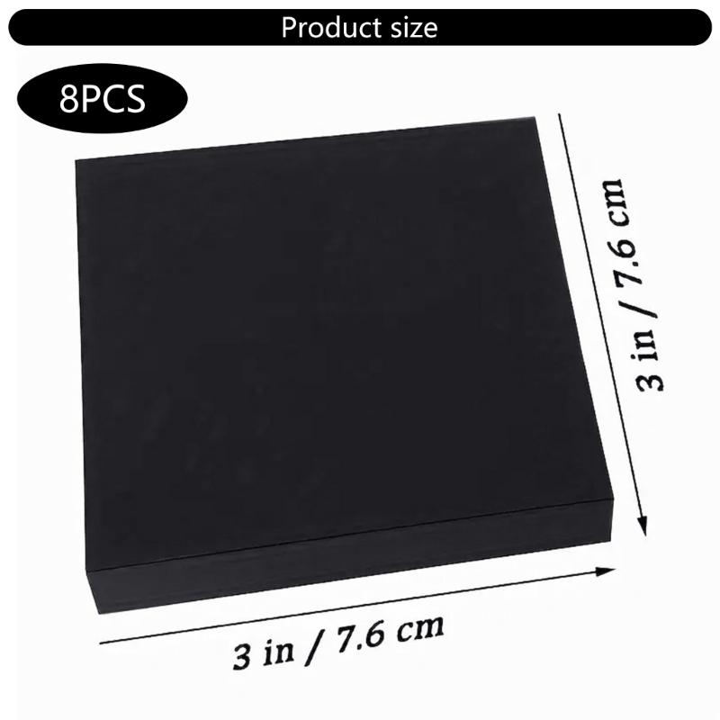 8 Pcs Stickier Note Adhesive Stickier Pad Simple Stickier Notes Aesthetic Memo Pad Colorful Notepads for Office Workers