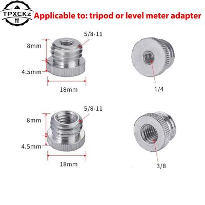 Adaptador de Tornillo Roscado de 1/4"-20 a 5/8"-11 para Trípode Adaptador de Nivel Láser Accesorios de Piezas de Instrumentos